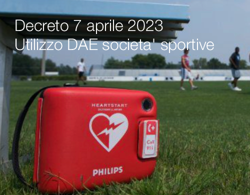 Decreto 7 aprile 2023   Utilizzo DAE societa  sportive