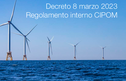 Decreto 8 marzo 2023   Regolamento interno CIPOM