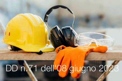 Decreto Direttoriale n 71 dell 08 giugno 2023