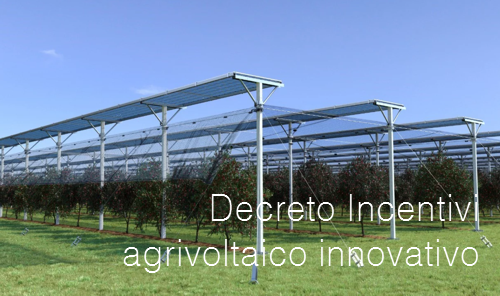 Decreto Incentivi agrivoltaico innovativo