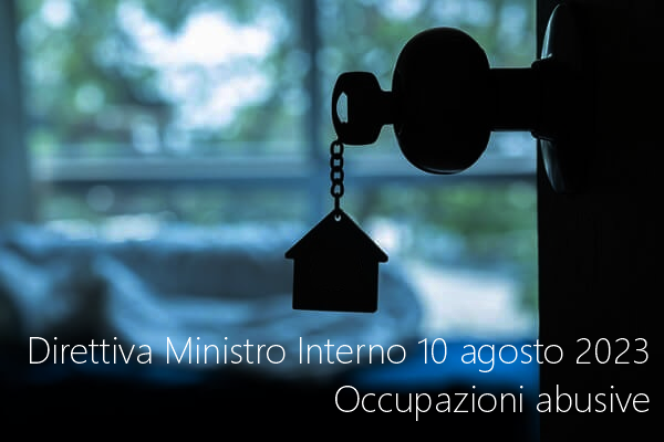 Direttiva Ministro dell Interno 10 agosto 2023