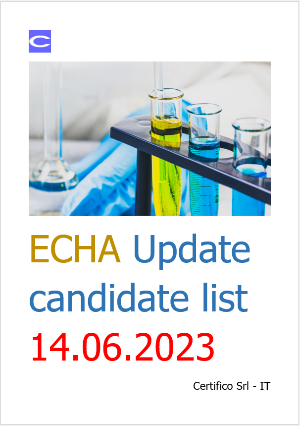 ECHA Update candidate list 14 06 2023