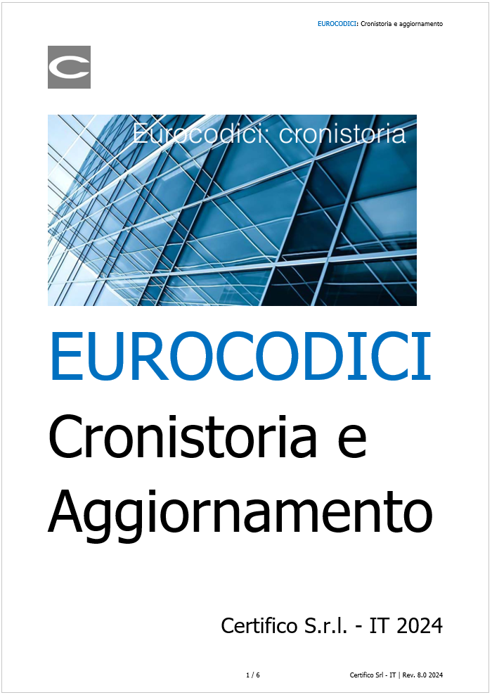 EUROCODICI Cronistoria e aggiornamento 2023 EUROCODICI Cronistoria e aggiornamento 2023