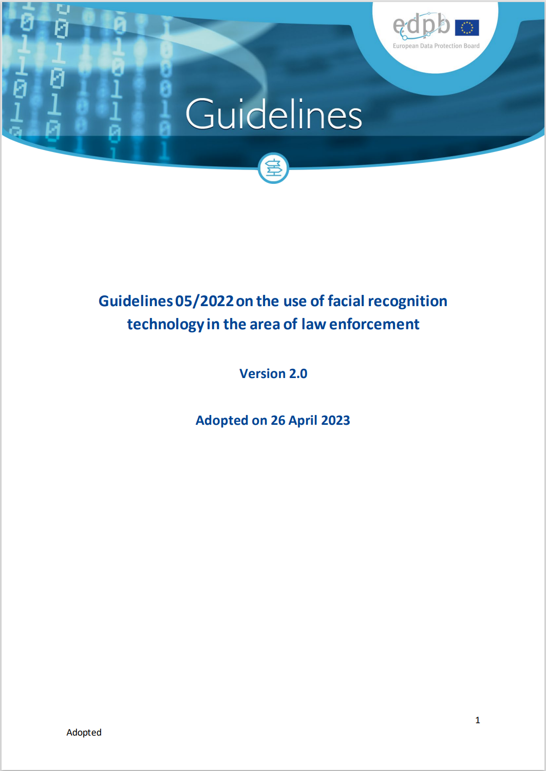 Guidelines EDPB 05 2022