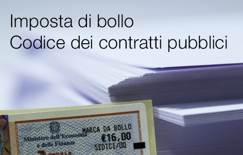 Imposta di bollo   Codice dei contratti pubblici