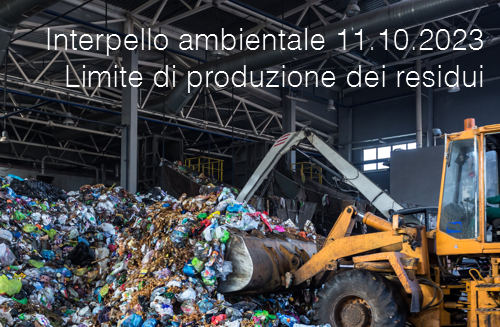 Interpello ambientale 11 10 2023   Limite di produzione dei residui
