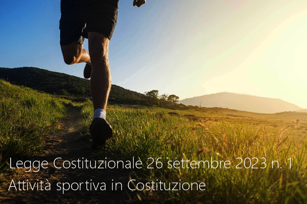 Legge Costituzionale 26 settembre 2023 n  1