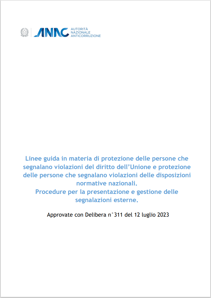 Linee guida Anac Whistleblowing 2023