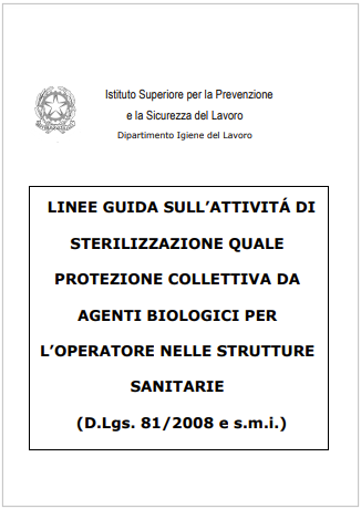 Linee guida attivit  sterilizzazione Protezione collettiva operatore sanitario