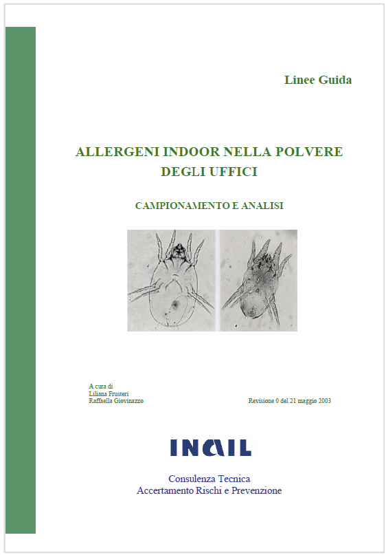 Linee guida campionameto allergeni indoor nella polvere uffici