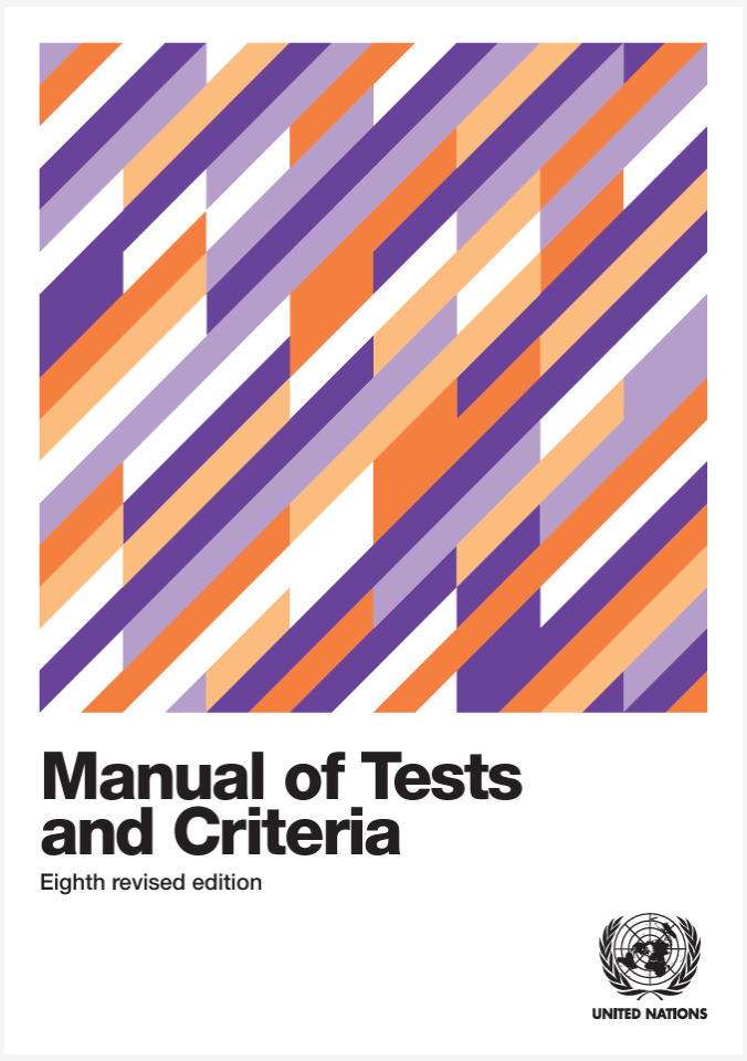 Manual of tests and criteria 8th revised edition