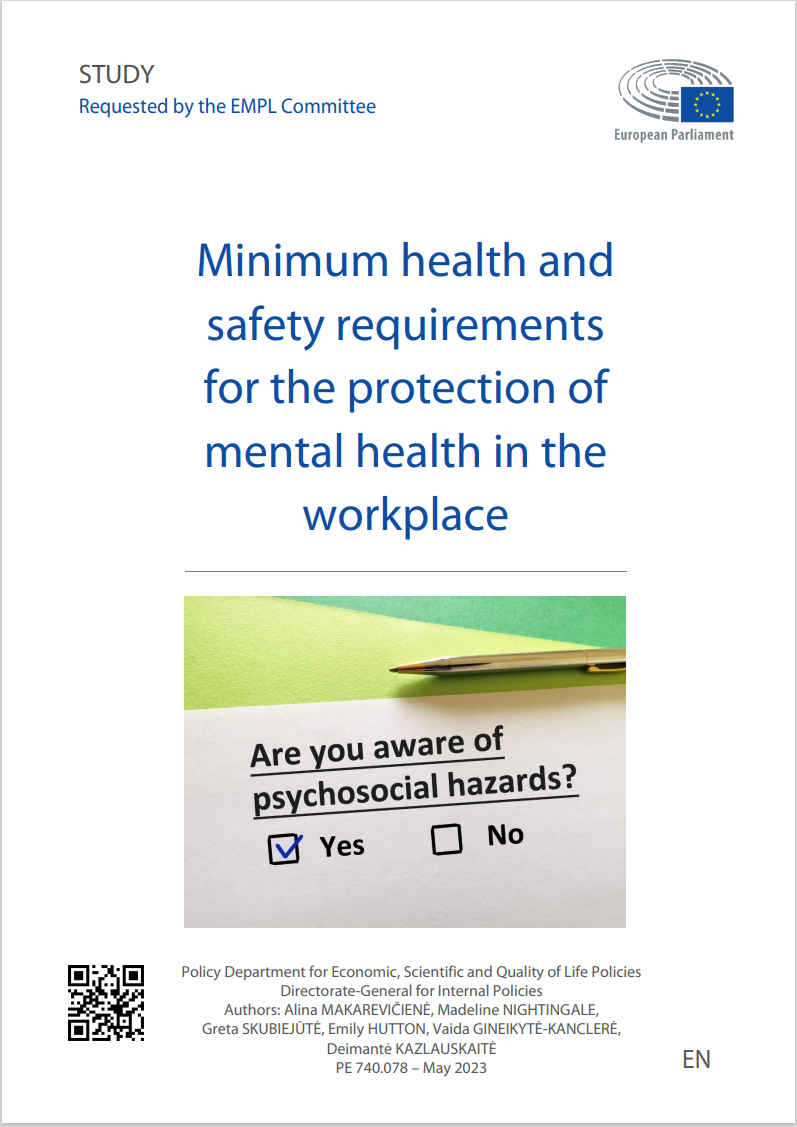 Minimum health and safety requirements