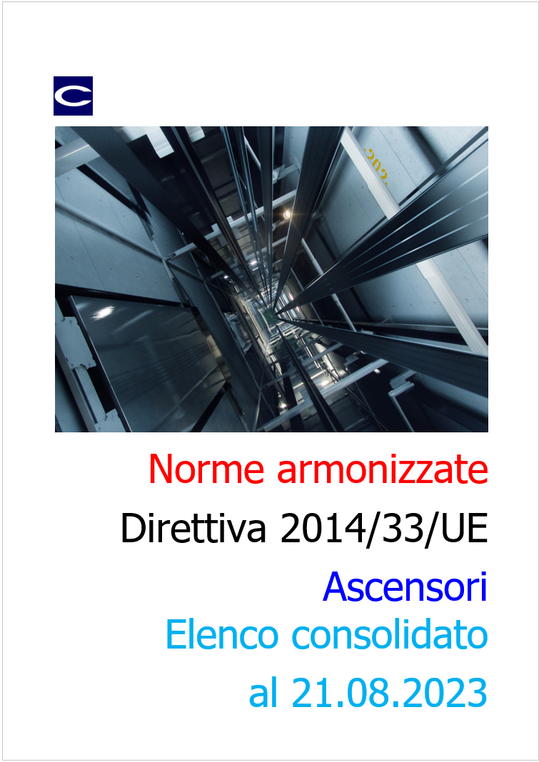 Norme armonizzate Direttiva Ascensori  Agosto 2023