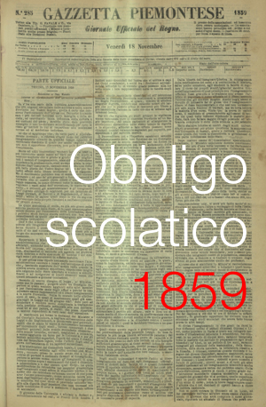Obbligo scolastico 1859