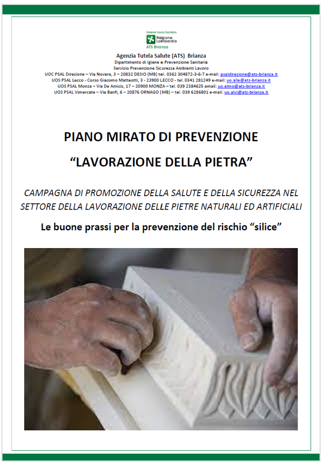 Piano Mirato di Prevenzione lavorazione della pietra