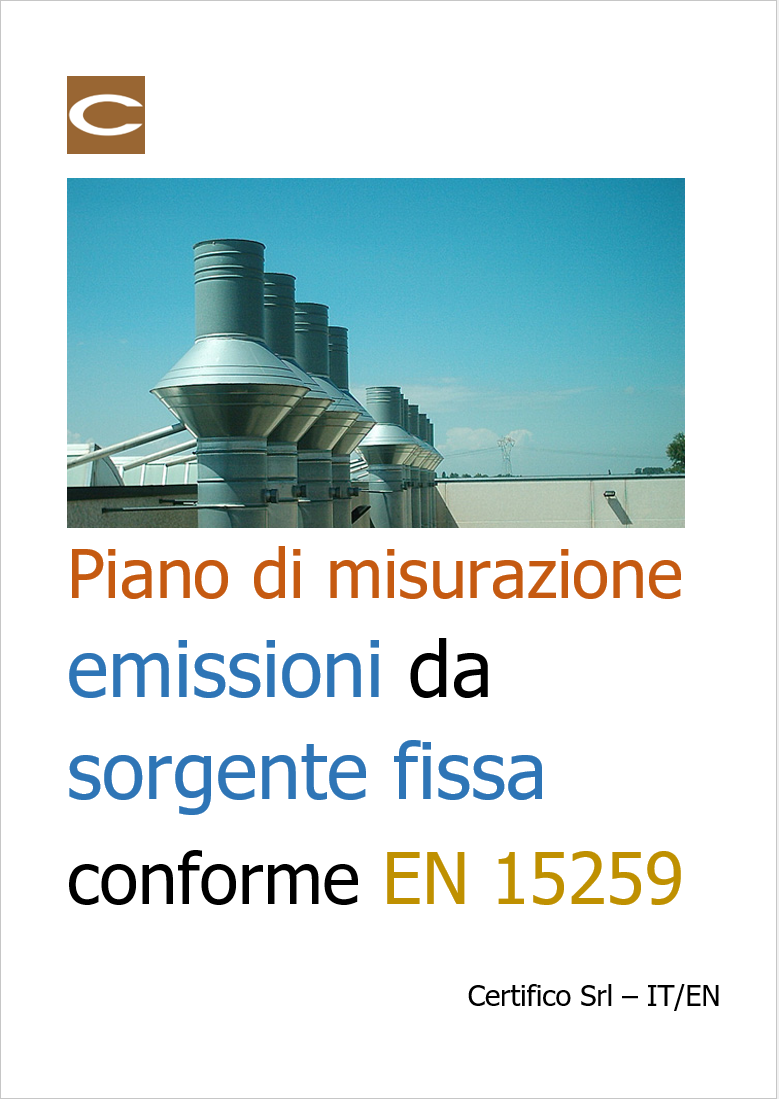 Piano di misurazione da emissioni da sorgenti fissa