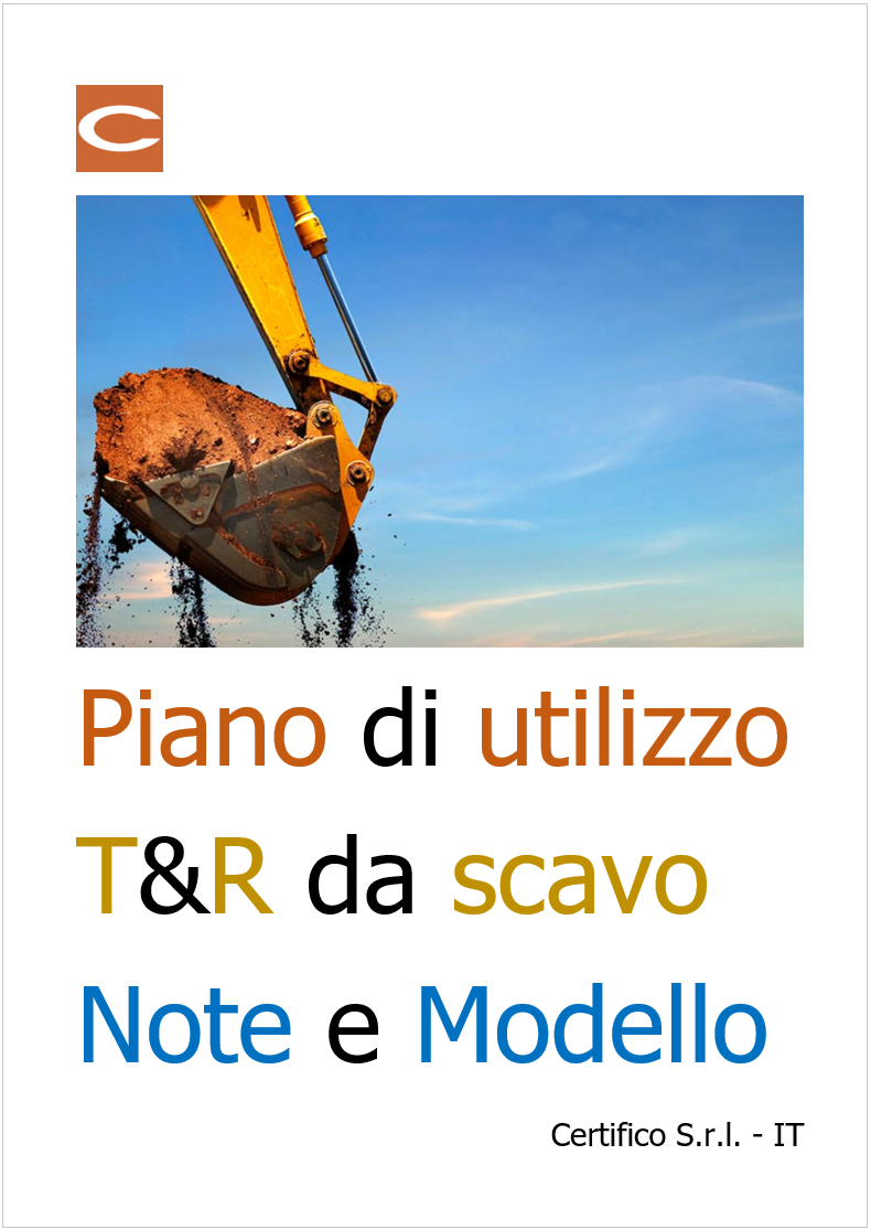 Piano di utilizzo terre e rocce da scavo   Note e Modello