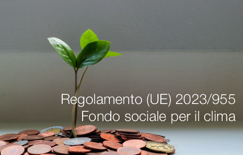 Regolamento  UE  2023 955   Fondo sociale per il clima
