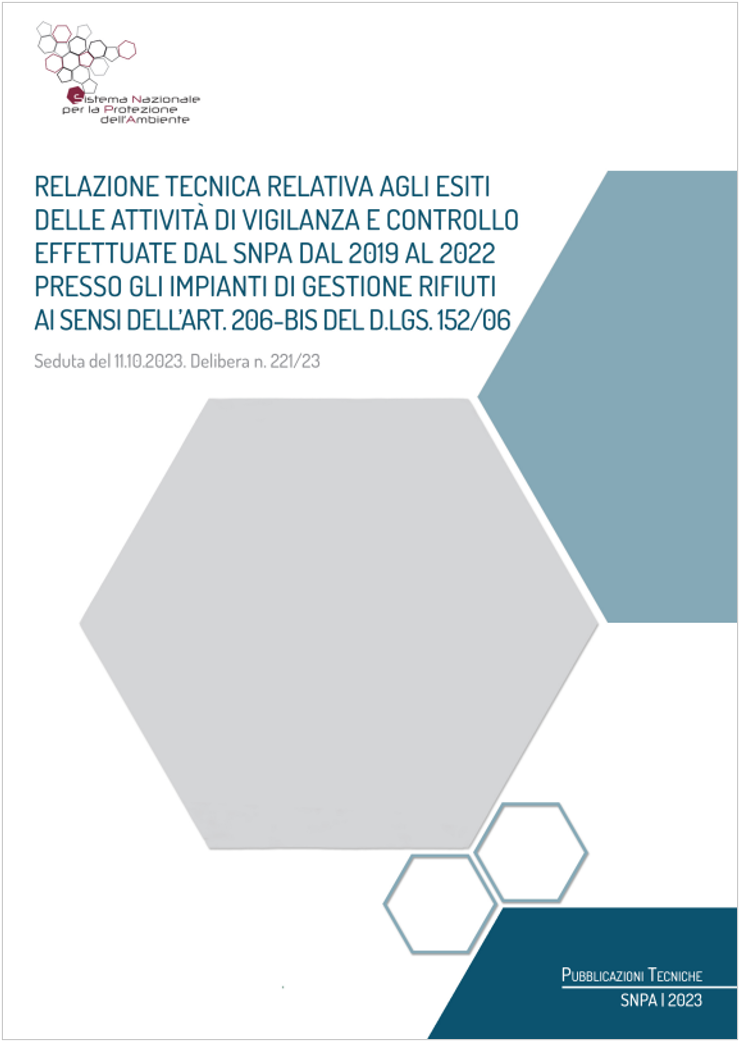 Relazione SNPA attivit  di vigilanza e controllo impianti di gestione rifiuti 2019 2022