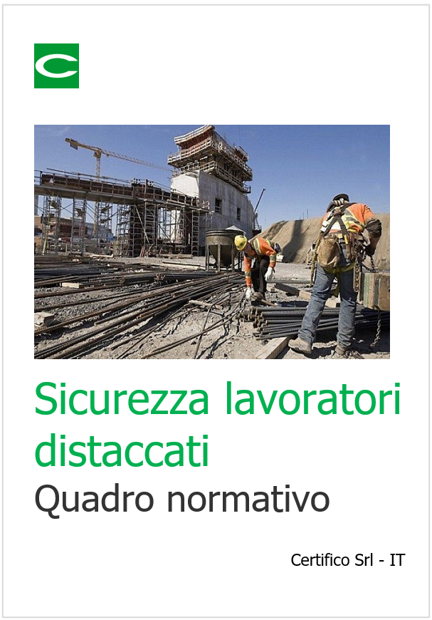 Sicurezza lavoratori distaccati   Quadro normativo