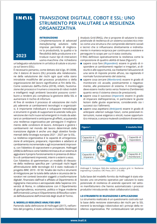 Transizione digitale  Cobot e Ssl