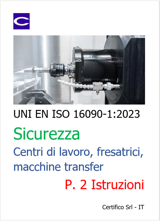 UNI EN ISO 16090 1 Istruzioni