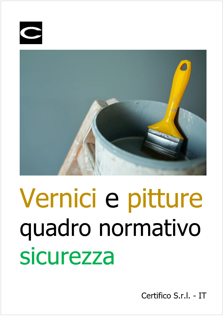 Vernici e pitture quadro normativo sicurezza
