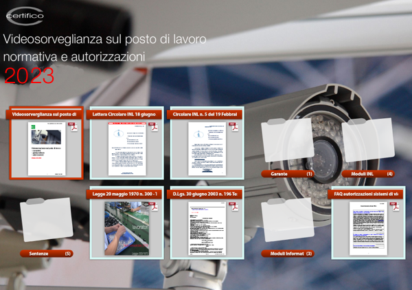 Videosorveglianza sul lavoro normativa giurisprudenza e autorizzazioni 2023 Videosorveglianza sul lavoro normativa giurisprudenza e autorizzazioni 2023