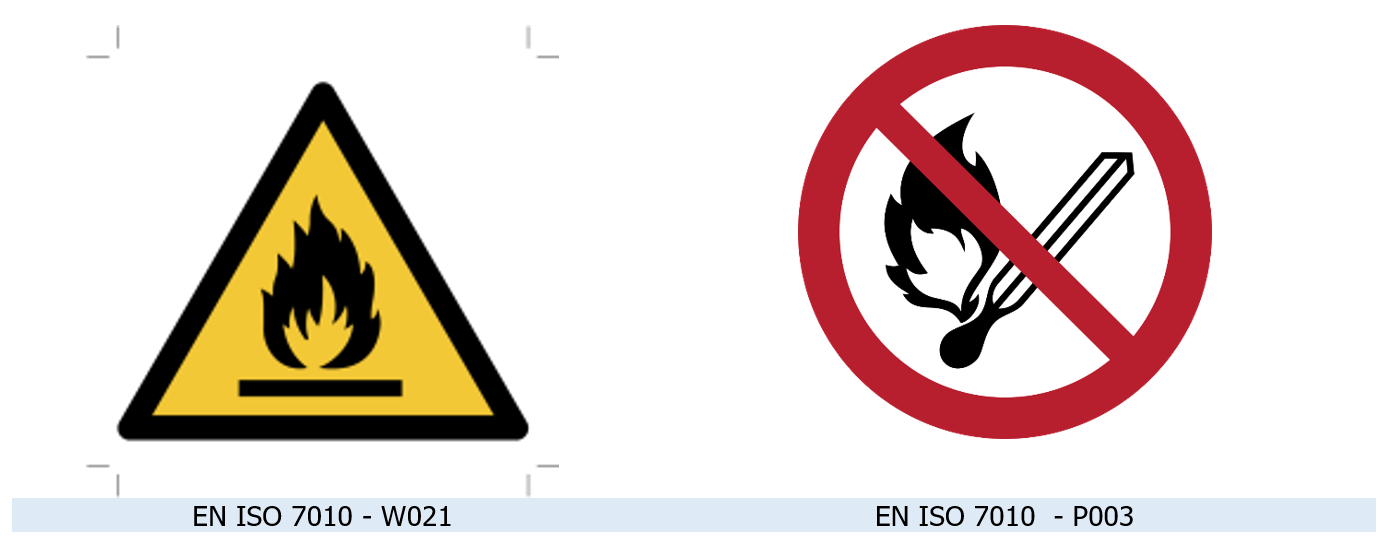 Armadi stoccaggio liquidi infiammabili e gas pressurizzati   Etichettatura   Pittogrammi