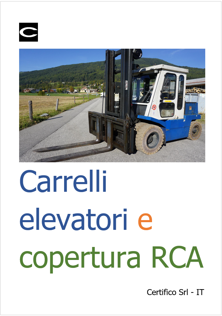 Carrelli elevatori e copertura RCA