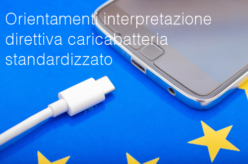 Orientamenti interpretazione direttiva caricabatteria standardizzato