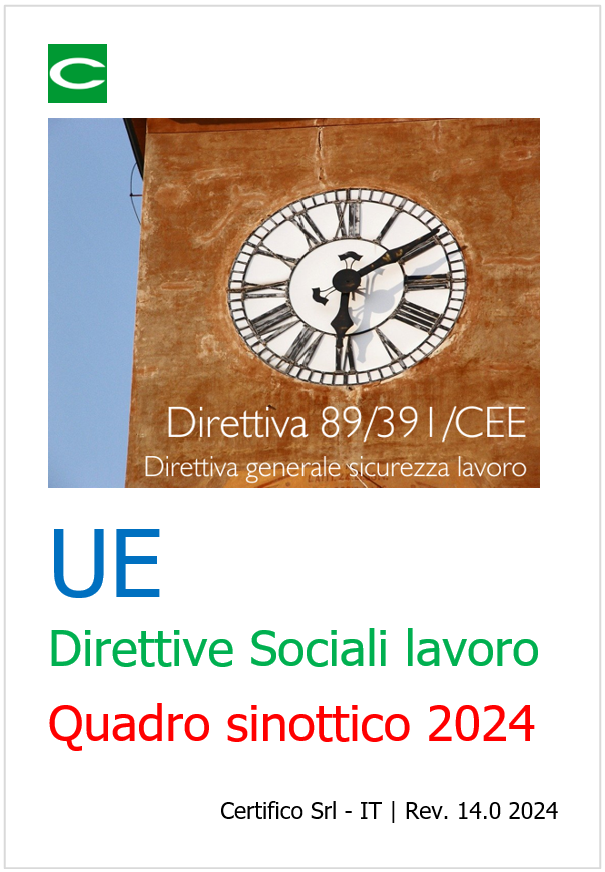 Quadro sinottico Direttive sociali lavoro   Febbraio 2024