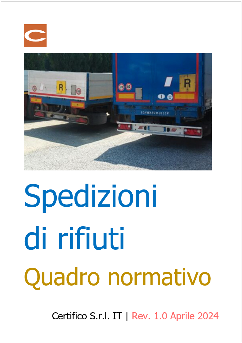 Spedizioni di rifiuti   Quadro normativo