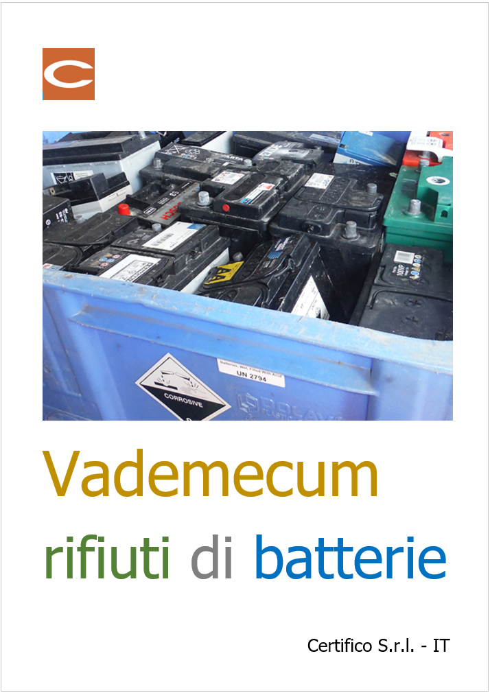 Vademecum rifiuti di batterie