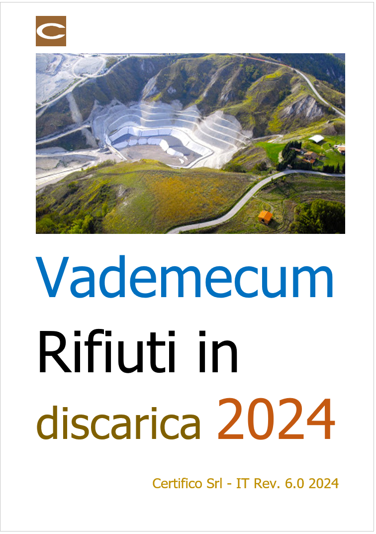 Vademecum rifiuti in discarica 2024