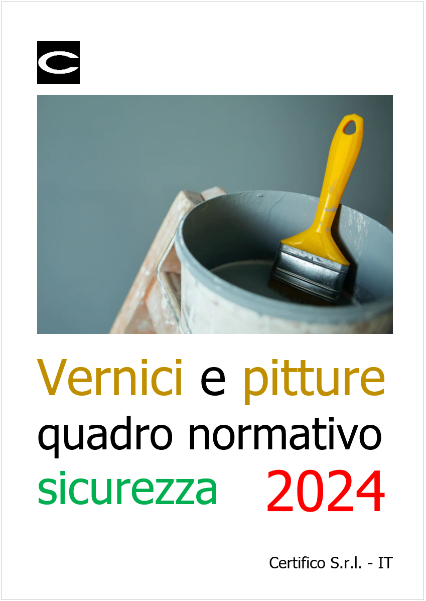 Vernici e pitture quadro normativo sicurezza   2024