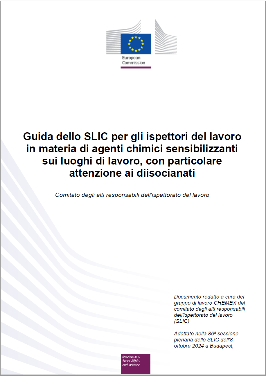 Guida per gli ispettori del lavoro agenti chimici sensibilizzanti sui luoghi di lavoro diisocianati