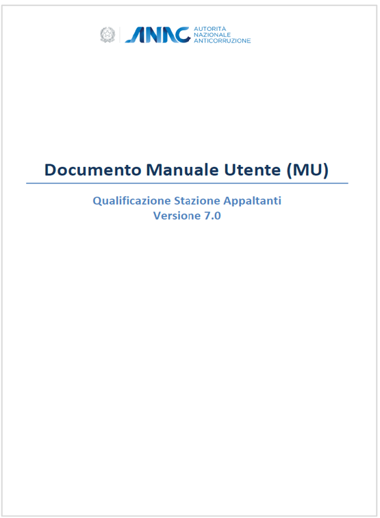 Manuale qualificazione stazioni appaltanti  ANAC   03 06 2025   V7 0