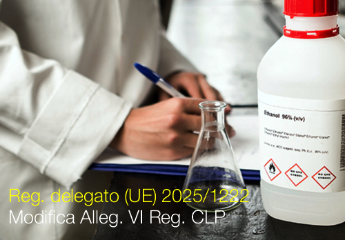Regolamento delegato  UE  2025 1222  Modifica Alleg  VI Reg  CLP