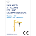 Manuale Istruzioni Uso Manutenzione gru bandiera