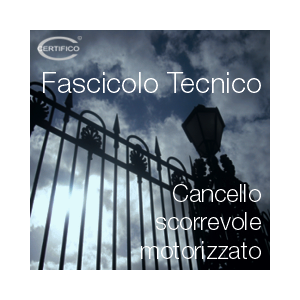 Cancello scorrevole motorizzato EN 13241-1