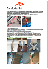 Misure minime sicurezza fissaggio carico Procedura.