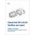 Check list EN ISO 14120 Table 1