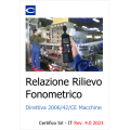 ID 342 Relazione fonometrica Direttiva Macchine