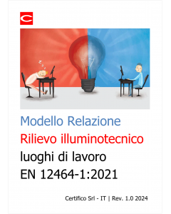 Modello rilievo illuminotecnico