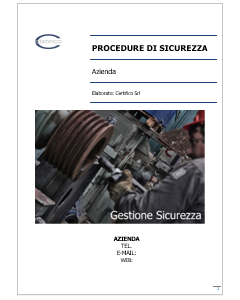 Procedure sicurezza macchine