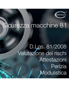 Sicurezza macchine 81