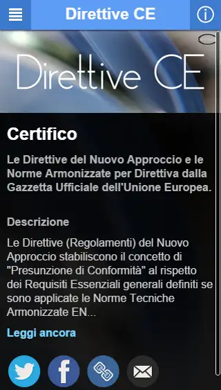 Direttive CE: l'app per la Marcatura CE