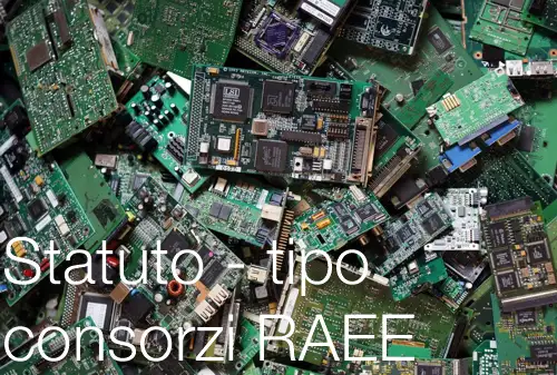Statuto consorzi RAEE 2018 Statuto consorzi RAEE 2018