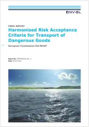 Harmonized risk accentampe criteria trasport dangerous goods Harmonized risk accentampe criteria trasport dangerous goods